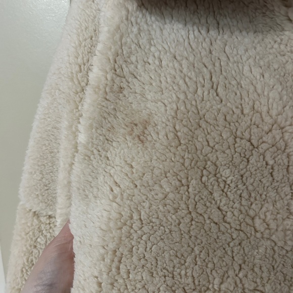 NWOT free people Raya cozy coat sherpa fleece oversized jacket - Picture 2 of 4